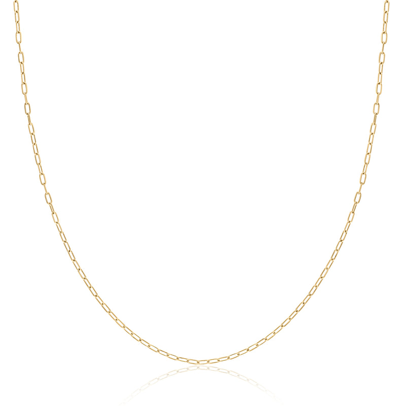 Gold Paperclip Chain 2MM