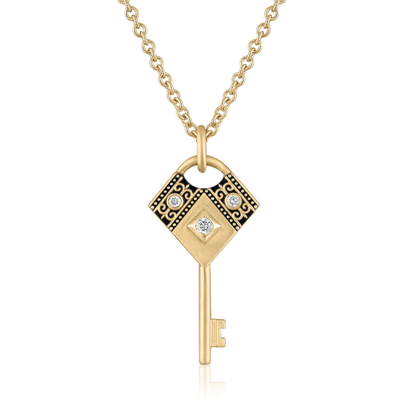 ALESSANDRA ENAMEL KEY CHARM