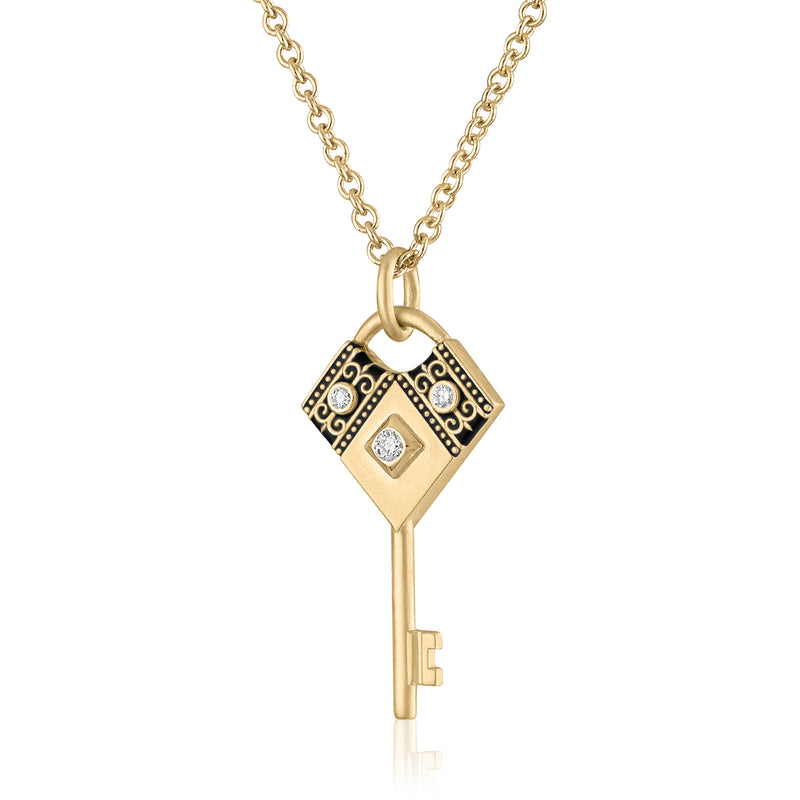 ALESSANDRA ENAMEL KEY CHARM