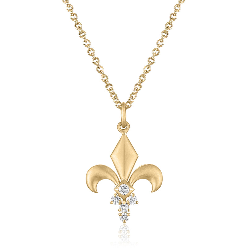 SERAPHINE FLEUR-DE-LIS DIAMOND CHARM