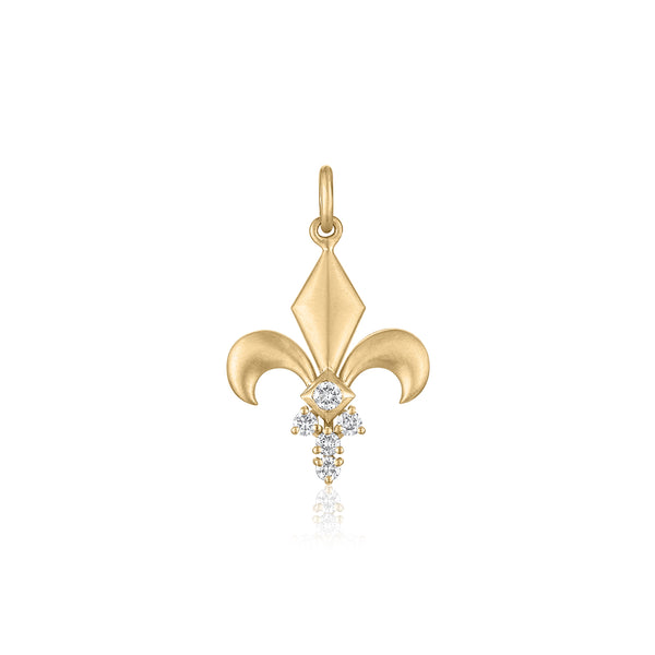 SERAPHINE FLEUR-DE-LIS DIAMOND CHARM