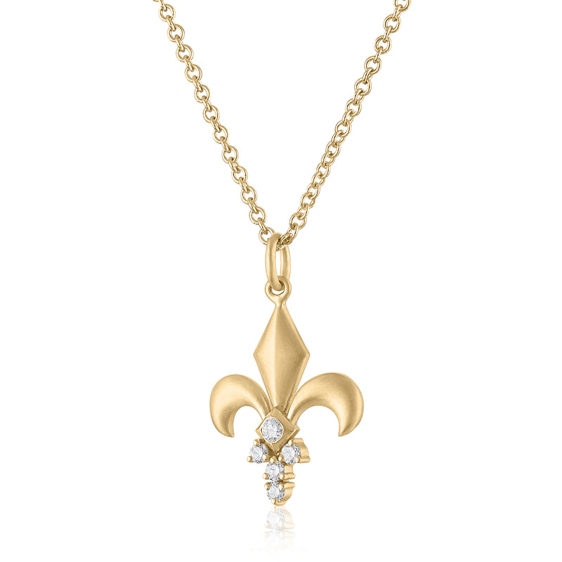 SERAPHINE FLEUR-DE-LIS DIAMOND CHARM