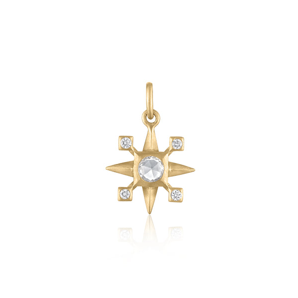 MORNING STAR DIAMOND CHARM