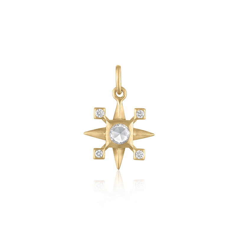 MORNING STAR DIAMOND CHARM