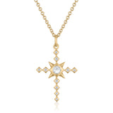 EVANGELINE DIAMOND CROSS CHARM