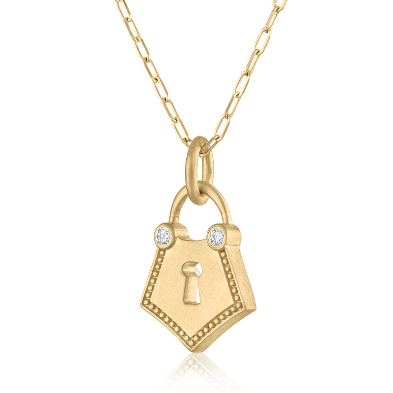 ELYSIA DIAMOND LOCK CHARM