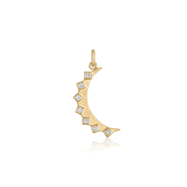 LUNARA DIAMOND CRESCENT MOON CHARM