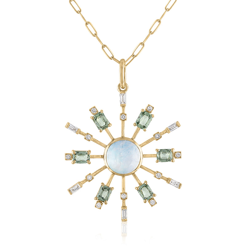 Rainbow Moonstone Necklace, Dainty Teardrop Gemstone, Silver Chain – Fifth  Heaven Designs