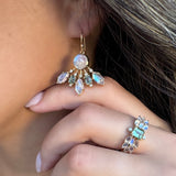 GLORY MOONSTONE AND SAPPHIRE EARRINGS