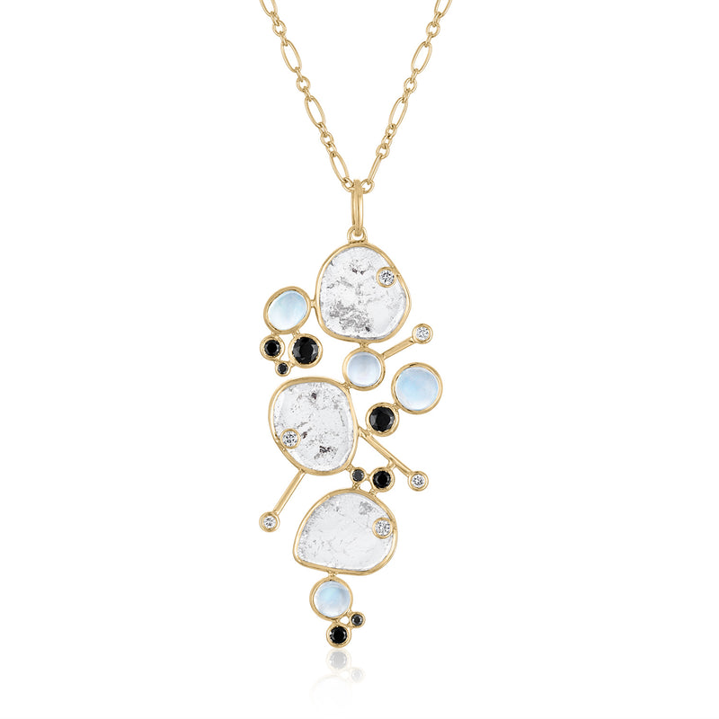 ETHERIA CLUSTER PENDANT MOONSTONE XL