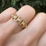 Gold Ring with Diamonds