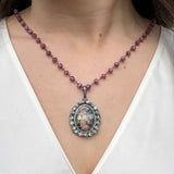 MONET’S GARDEN PENDANT WITH TOURMALINE  AND GREEN SAPPHIRES