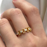 Gold Ring with Diamonds