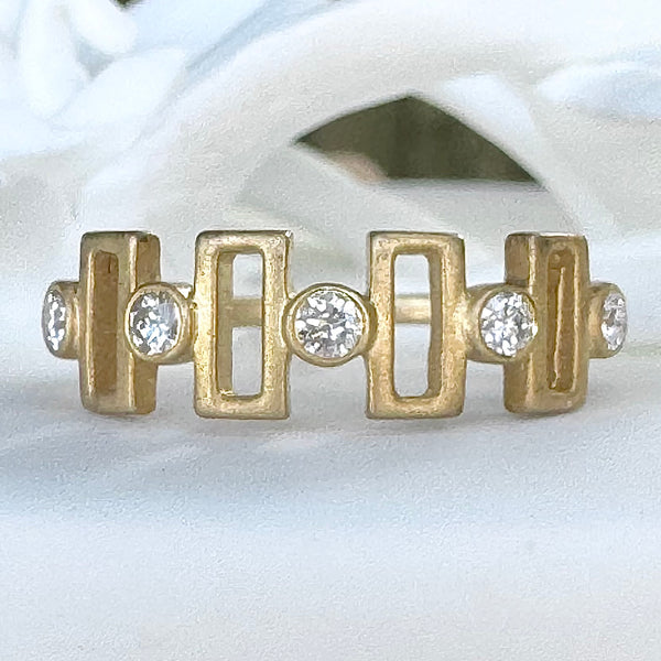 Gold Ring with Diamonds