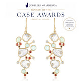 ETHERIA CLUSTER EARRINGS OPALS