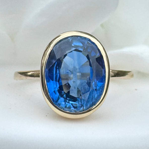 KYANITE FACETED RING IN 14K GOLD