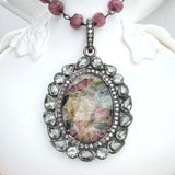 MONET’S GARDEN PENDANT WITH TOURMALINE  AND GREEN SAPPHIRES