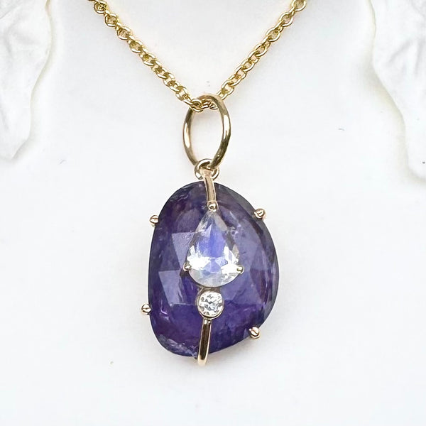 Tanzanite and Moonstone Pendant