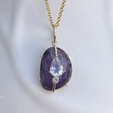 Tanzanite and Moonstone Pendant