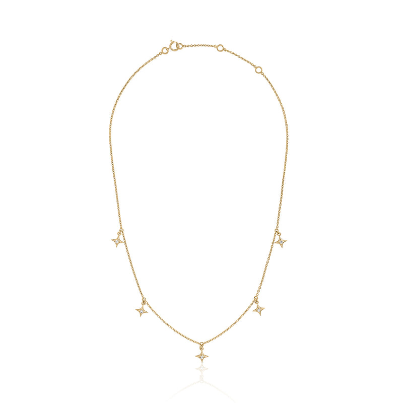 STAR DANGLE LAYERING NECKLACE