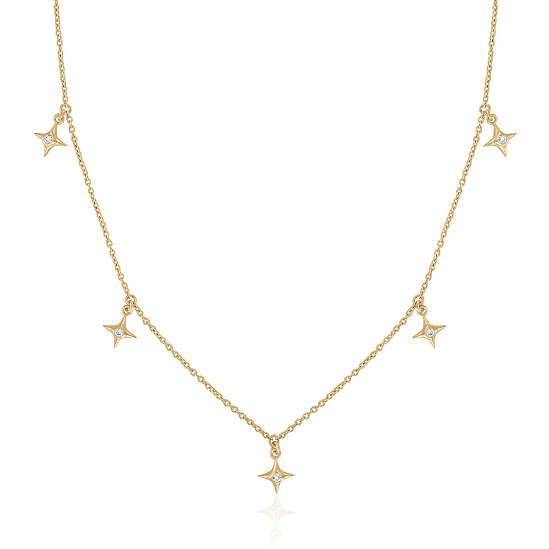 STAR DANGLE LAYERING NECKLACE