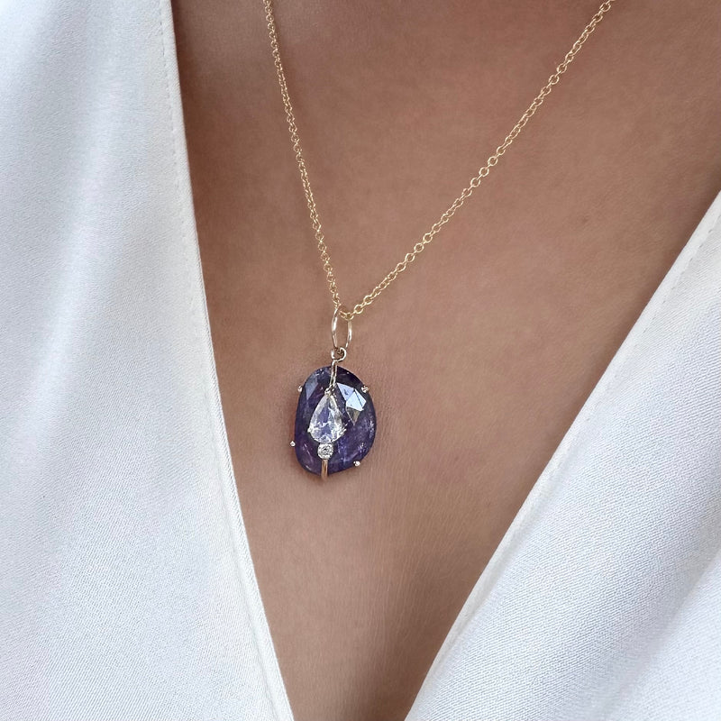 Tanzanite and Moonstone Pendant