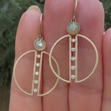 Ethiopian Opal and Diamond Earrings