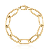 Oval Link Gold Bracelet