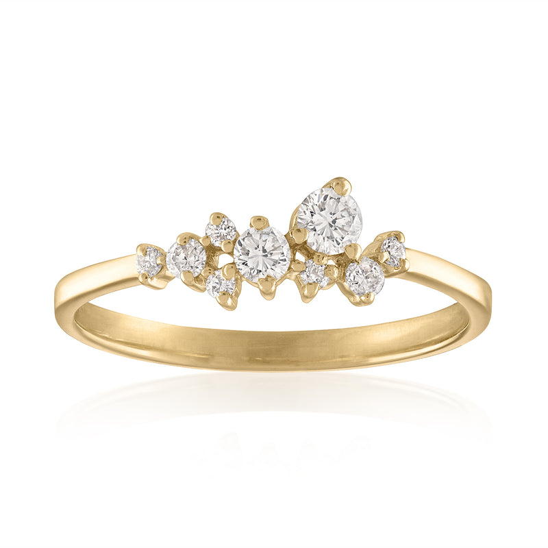 Diamond Cluster Ring in 14K Gold